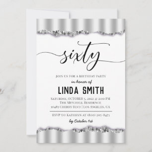 Sixty Diamond Birthday Invitation