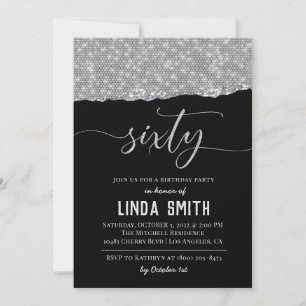 Sixty Diamond Birthday Invitation
