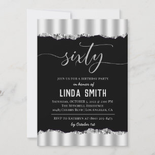 Sixty Diamond Birthday Invitation