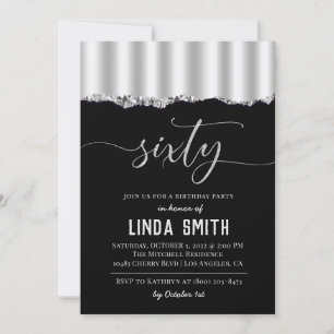 Sixty Diamond Birthday Invitation