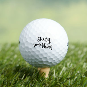 Sixty Something  - Fun 60th Birthday Golf Balls