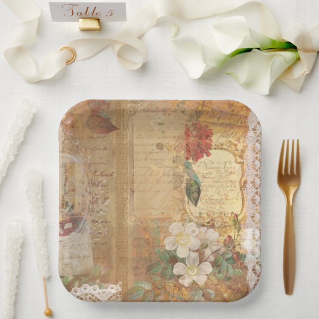 Size: 9" Paper Plates (Wedding)