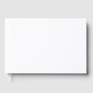Size: 9" x 6", NullValue, Paper: Blank White 70 lb Guest Book