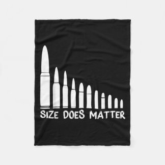 Size Does Funny Bullet Size Fleece Blanket