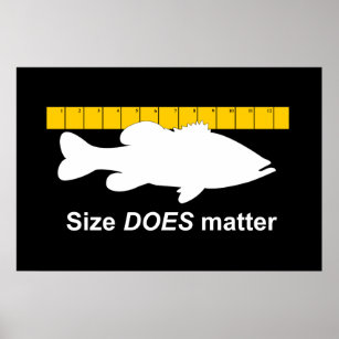 Largemouth Bass Fish Fly Fisherman Fishing rod Poster, Zazzle