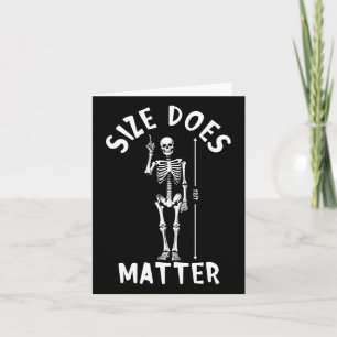 Size Does Problem Halloween 12 Foot Skeleton Funny Card