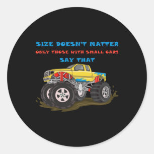 Size Doesn't Classic Round Sticker
