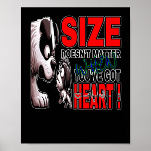 Size Doesn't Sticker Poster