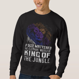 Size Dont Matter Cool Lion Jiu Jitsu  1 Sweatshirt