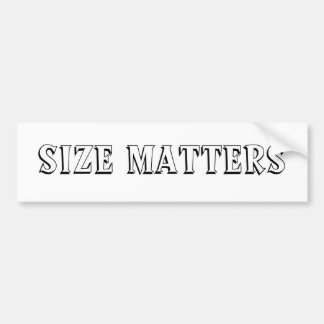 Size Matters Bumper Sticker