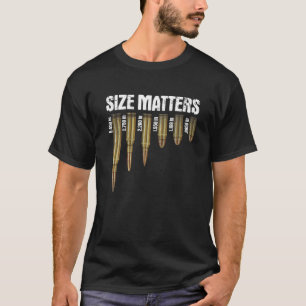 Size Matters Different Caliber Bullets Retro Vinta T-Shirt