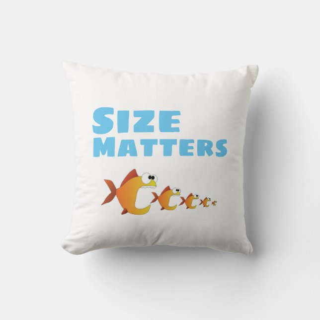 Size matters fish pillow (Front)