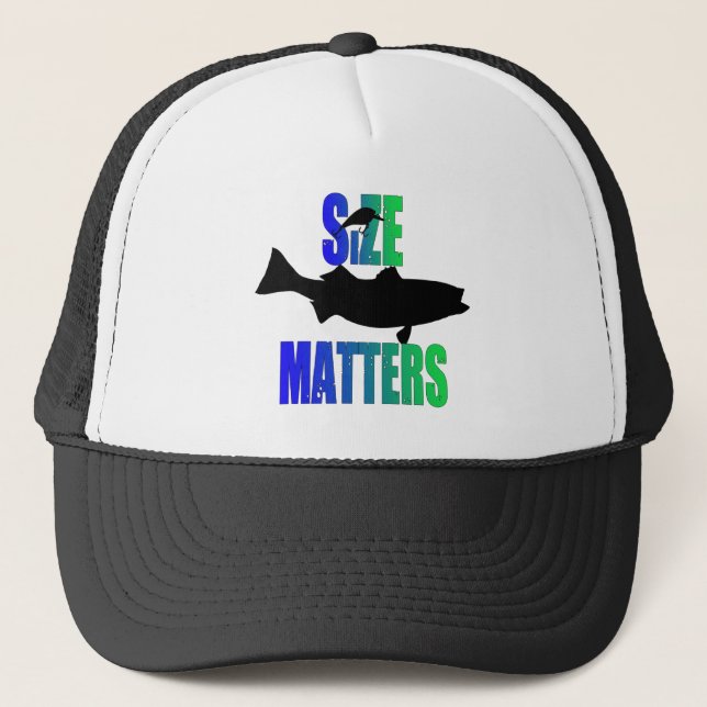 Size Matters Funny Fishing Cap (Front)