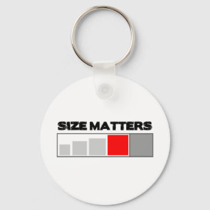 Size Matters - Geocaching Stuff Keychain