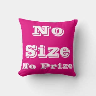 Size matters throw pillow