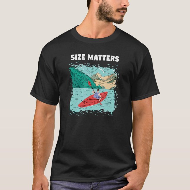 Size Matters Whitewater Kayaking T-Shirt (Front)