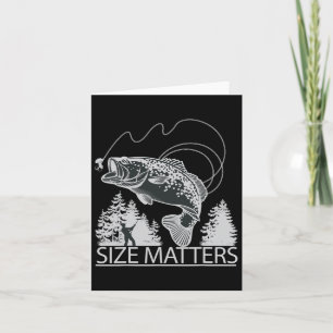 Size Problems Funny Trout Fishing Shirts For Fishe Card
