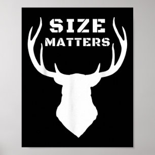 Size S Funny Deer Hunting  Poster