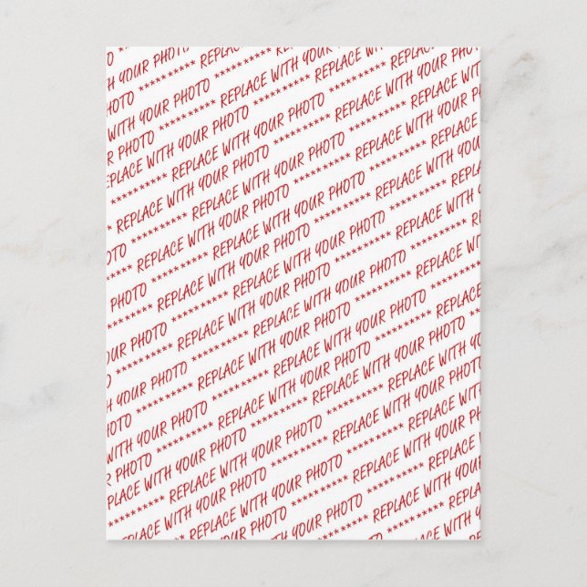 Size Specific 8x10 Photo Template Postcard (Front)