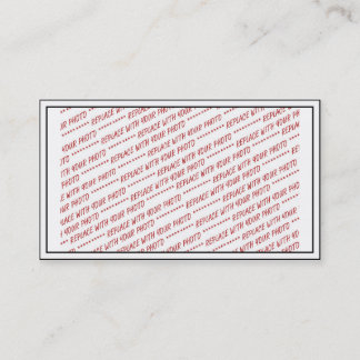 Size Specific - For use with 7x5 Photo - Frame Business Card