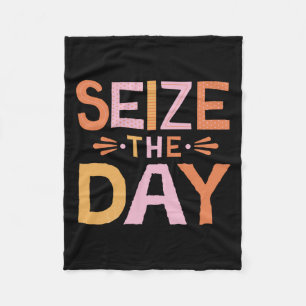 Size The Day Fleece Blanket