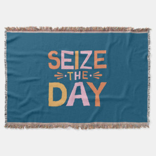 Size The Day Throw Blanket