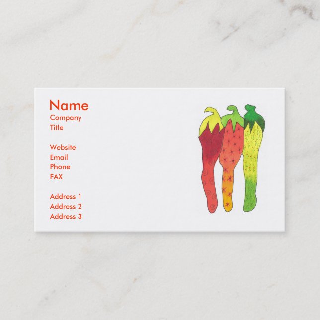 Sizzle Business Card Template (Front)
