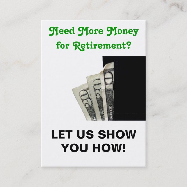 Sizzle Card - Let Us Show You! (Front)