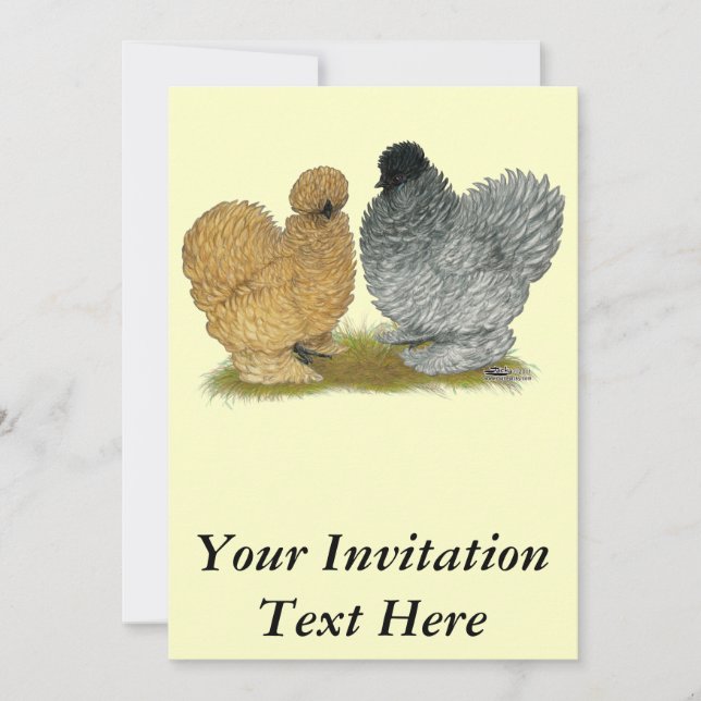 Sizzle Chickens Invitation (Front)