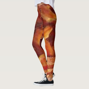 Sizzle in Style: Cute Pork and Bacon Pattern Leggings