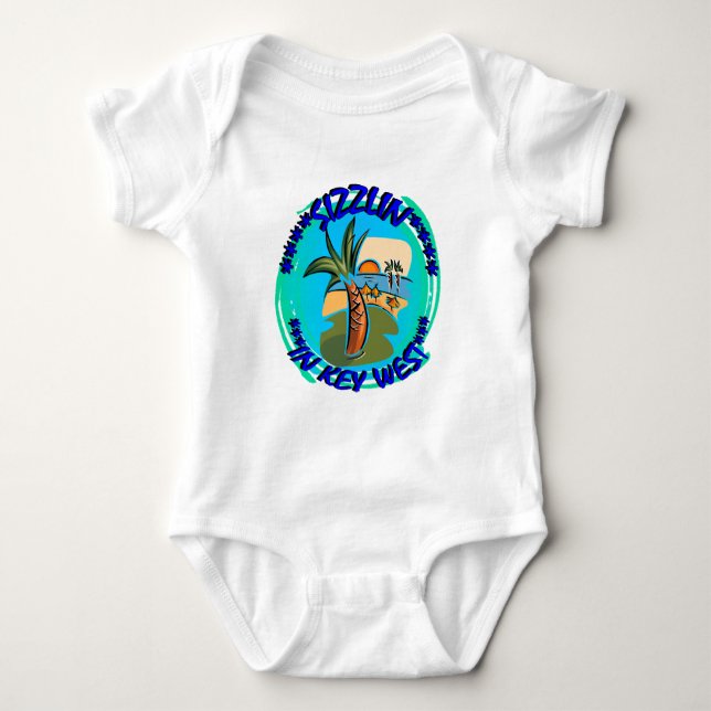 SIZZLIN IN KEY WEST BABY BODYSUIT (Front)