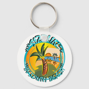 Sizzlin In South Beach Keychain