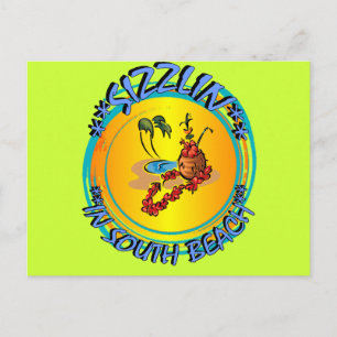 Sizzlin in South Beach Postcard