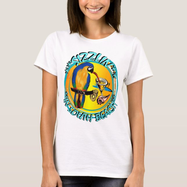 SIZZLIN PARROTS T-Shirt (Front)
