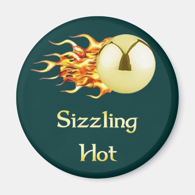 Sizzling Hot Pinball Magnet (Front)