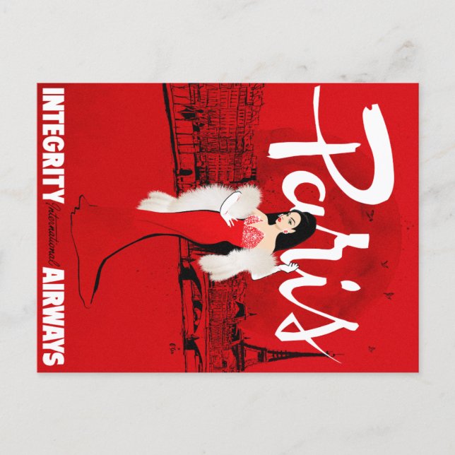 Sizzling in Paris Postcard (Front)