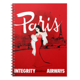 Sizzling in Paris small notebook