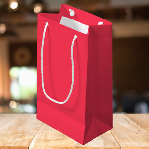 Sizzling Red Solid Colour Small Gift Bag
