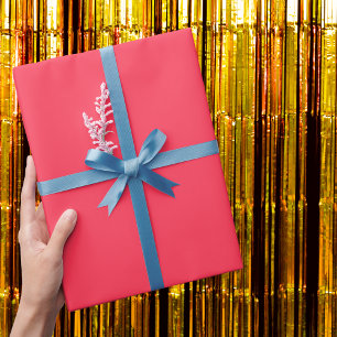 Sizzling Red Solid Colour Wrapping Paper