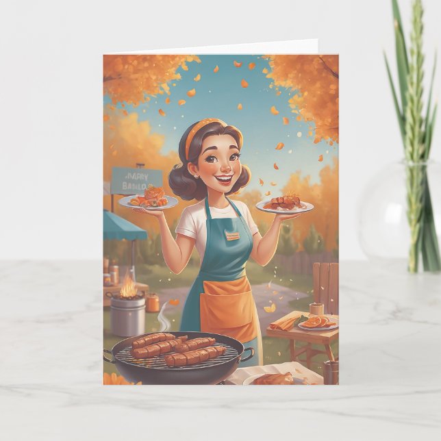 Sizzling Summer Birthday Card (Front)