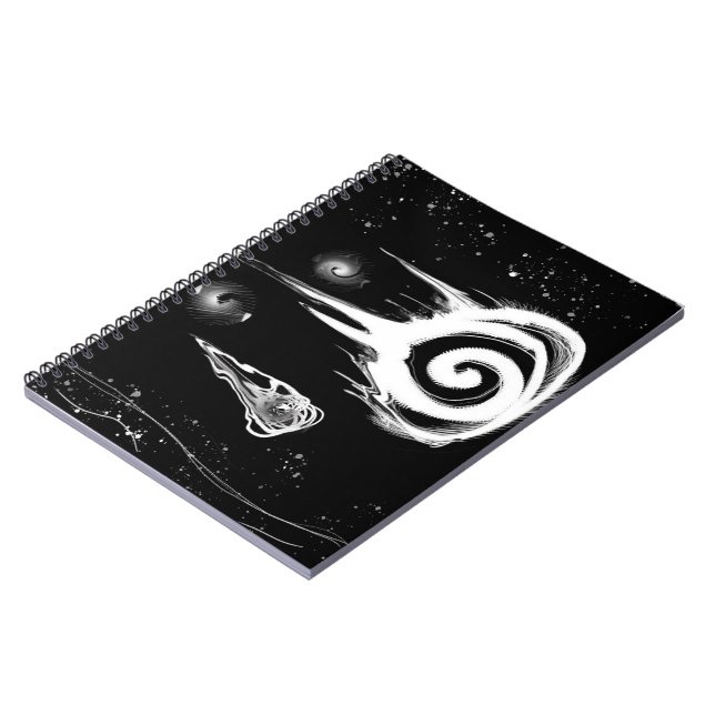 SJ negative spiral Artwork print Notebook (Left Side)