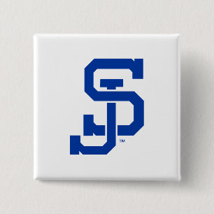 SJ Spartans logo 2 Inch Square Button