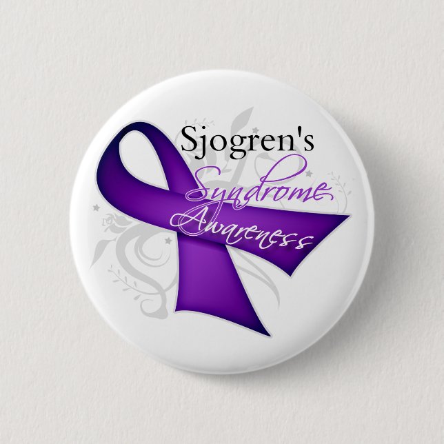 Sjogren's Syndrome Awareness 2 Inch Round Button (Front)