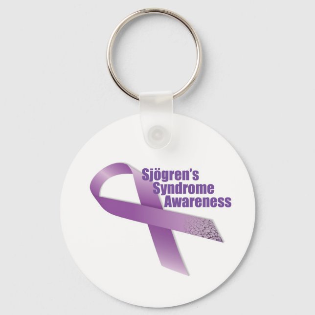 Sjogren's Syndrome Awareness Keychain (Front)