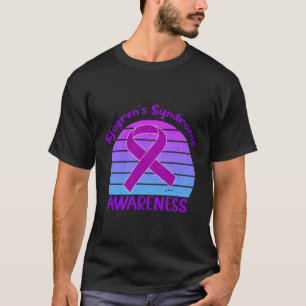 Sjogrens Syndrome Awareness Purple Ribbon Sjogren' T-Shirt
