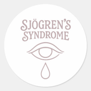 sjogrens syndrome classic round sticker