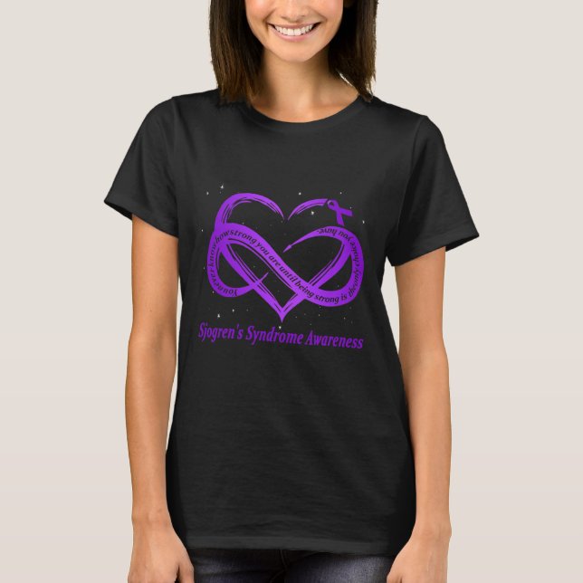 Sjogren's Syndrome Warrior Down Syndrome Awareness T-Shirt (Front)