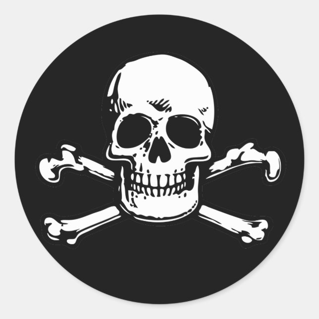 sk1008 classic round sticker (Front)