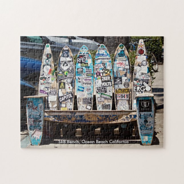 Sk8 Board Bench Jigsaw Jigsaw Puzzle (Horizontal)