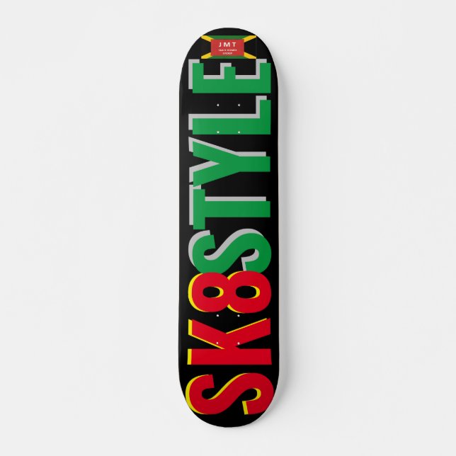 SK8 STYLE  JMT 7 3/4" Skateboard Deck (Front)